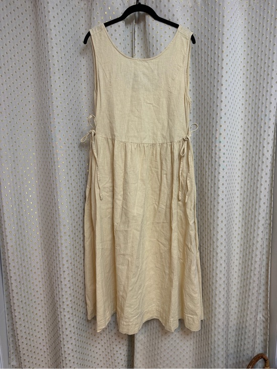 Free People Dresses & Skirts - Madeline Cotton-Linen Midi Dress